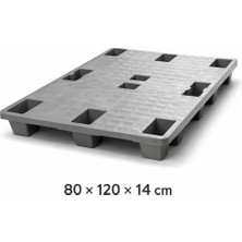 Akaslan Plastik 80 x 120 x 15 cm Plastik Palet