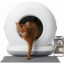 Esranın Dünyası Kameralı Akıllı Otomatik Kedi Tuvaleti, Uzaktan Kontrol, 72 Lt