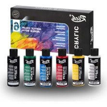 Esranın Dünyası 60CC Profesyonel Akrilik Boya Seti, 6 Renk