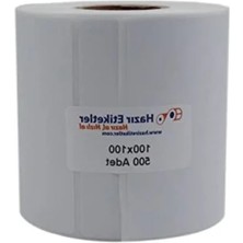 Esranın Dünyası 100MM x 100MM Termal Etiket, 500 Adet Rulo