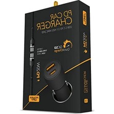 Esranın Dünyası 3.1A PD20W Type-C Araç Şarj Aleti - Hızlı Şarj Özelliği