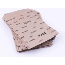 Esranın Dünyası Kraft Üzeri Siyah Love Yazılı Kese Kağıdı (18X30 Cm) - 10 Adet