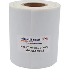 Esranın Dünyası Lamine Termal Etiket 100MM x 70MM, 500 Adet Rulo