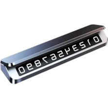 Esranın Dünyası Çift Taraflı Alüminyum Araç Park Numaratörü - Gizlenebilir Tasarım