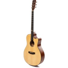 Strauss SA-400 Akustik Gitar - Masif Ladin Ön Kapak- Maun