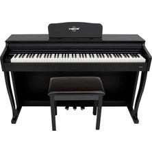 Marcia MK-900 BK Dijital Konsol Piyano (Tuş Hassasiyetli, 88 Tuşlu, Kapaklı, Bluetooth) - Kulaklık ve Tabure Hediyeli