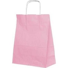 32*41*12 Pembe Saplı Kağıt Çanta 24 Adet