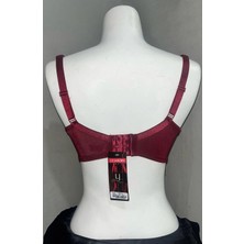 Le Jardin Kadın Tüllü Toparlayıcı Soft Cup Bordo Sütyen