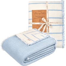Rikka Home 6 Kat Dolgulu Muslin Yorgan 230X250 cm – %100 Pamuk Battal Boy, Nefes Alabilen 4 Mevsim Yorgan & Battaniye