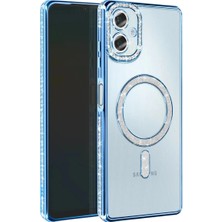 Hayat Store Samsung Galaxy A07 4g Joke Simli Magneticsafe Kılıf - Mavi
