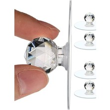 PremiumPort 8'li Kristal Klozet Kapağı ve Çekmece Tutacak Seti