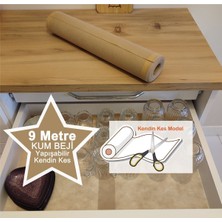 PremiumPort Kaydırmaz Kum Beji 9m Yapışkanlı Çekmece ve Raf Düzenleyici