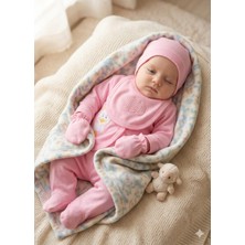 Gürcan Bebe Yeni Doğan Civ Civ Baskılı Beşli Kız Zıbın Takım