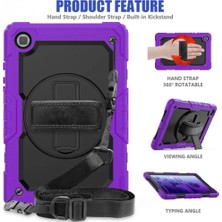 Pileli Store Newface Samsung Galaxy T500 Tab A7 10.4 Kılıf Pars Tablet Kapak - Mor