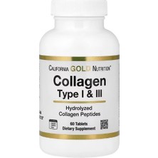 California Gold Nutrition, Hydrolyzed Collagen Type I & Iıı