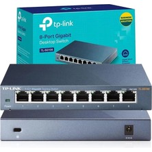 TP-Link Tp-Lınk TL-SG108 8 Port Gıgabıt Metal Swıtch