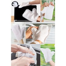 Kiesa 10 Adet Sihirli Toz Alma Temizlik Eldiveni Ekran Çizmez Eldiven Yıkanabilir Mutfak Bulaşık Banyo