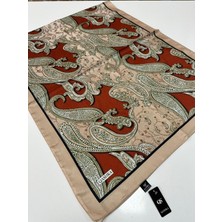 Qashka Saten Ipek Şal Etro Desen LBT0113