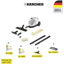 Karcher Sc 4 Easyfix Eu Buharlı Temizleyici 1.512-630.0 Güçlü Aksesuarlarla Beyaz Renk