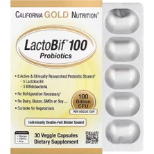 California Gold Nutrition Lactobif® 100 Probiyotik, 100 Milyar Cfu, 30 Vejetaryen Kapsül