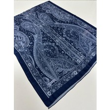 Arsel Moda Soft Pamuklu Şal Özel Seri Lacivert   LBD3102