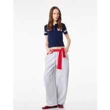 Koton Regular Fit Düğmeli Kısa Kollu Kolej Baskılı Polo Yaka Tişört