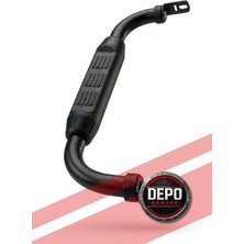 Depo Garage Toyota Hilux 2015 Sonrası Tam Uyumlu Siyah Poliüreten Arka Koruma - Siyah Detaylı