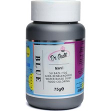 Dr. Gusto Su Bazlı Toz Gıda Boyası Mavi 75 gr – Profesyonel Yoğun Pigment Pastacılık Boyası