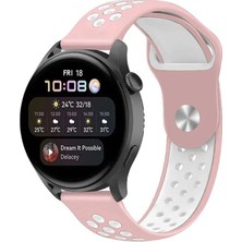 Esranın Dünyası Watch 22MM Spor Delikli Kordon (Saat Değildir) - Pembe-Beyaz