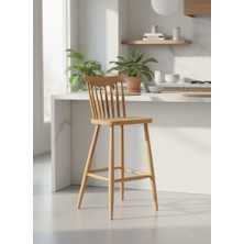 Kleinhaus Furniture Ahşap Yemek Odası Sandalyesi / Bar Sandalyesi