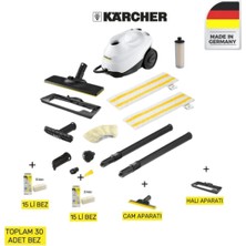 Karcher Kärcher Sc 3 Easyfix Plus 1900W 3.5 Bar Buharlı Temizlik Makinesi – 30 Sn Isınma, Kesintisiz Buhar, Çok Amaçlı Temizlik