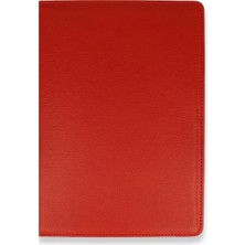 Pileli Store Newface Huawei Mediapad T3 10 / 9.6 Kılıf 360 Tablet Deri Kılıf - Kırmızı