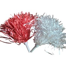 Esmay Rafya Pon Pon - Kırmızı -Beyaz Çift - 23 Nisan