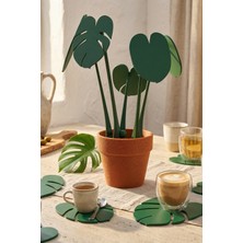 Shapy Monstera Bardak Altlığı Her Yerde Estetik ve Işlevsellik - Fuzzy Saksı