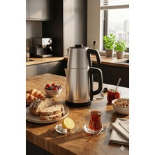 Sunny SN5CKM36 Teapot Paslanmaz Çelik Çay Makinesi 2000W 1.7 L Isıtıcı Sıcak Tutma Fonksiyonlu Inox