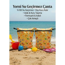 2 Adet, Ekonomik Set, 30X37CM, Summer, Su Geçirmez Islak Mayo Çantası, Torbası