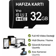 Sonreir 32GB Hafıza Kartı Araç ve Güvenlik Kamerası Video Kayıt Class 10 100MB/s Micro SD Kart