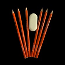 Stabilo Motto Kurşun Kalem - Gülümse - 6 Adet Kalem + 1 Adet Silgi