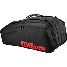 Wilson (Nan 15 Adet) 15 Adet V3 Raket Torbası, Siyah, 76X45X34, Tenis Raketi Çantası