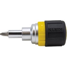Klein Tools 32593 Cırcır Tornavida, Siyah, 6'sı 1 Arada, Abd Bedenleri