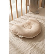 Hamur Ergonomik Bebek Düz Kafa Yastığı %100 Pamuk Ayarlanabilir Terletmez Yenidoğan Baş Destek Uyku Minder