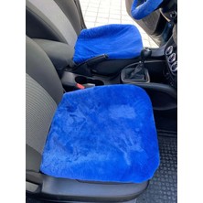 Yeşilkuş Yumuşak Tüylü Peluş Serme Oto Koltuk Koruyucu Minder Ön 2'li