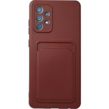 Bilfold Galaxy A72 Kılıf Kelvin Kartvizitli - Bordo
