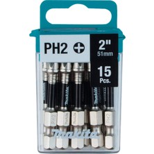 Makita E-01046 Impact Xps™ #2 Phillips 2 Inç Güç Ucu, 15/pk