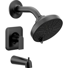 Moen T2473EPBL Genta Posi-Temp Basınç Dengeleyici Eco-Performance Modern Küvet ve Duş Perdesi, Vanas