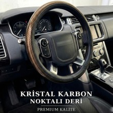 Valente Lusso Geçmeli Direksiyon Kılıfı Chroma-Carbon Serisi Parlak Karbon - Perfore Kavrama (5 Renk Seçeneği)