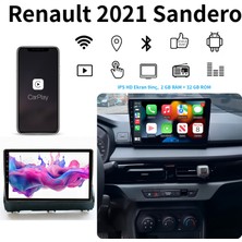 SBAID Renault 2021 Sandero 9 Inç/|hasarsız Montajlı Teyb/yüksek Çözünürlüklü Ekran/fm Radyolu Multimedya