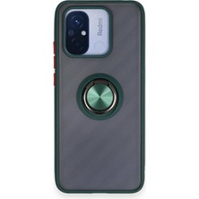 Elma Shop 12C Kılıf Montreal Yüzüklü Kapak - Yeşil