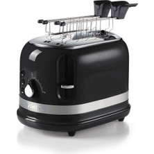 Ariete Moderna Ekmek Kızartma Makinesi Siyah 0149/02 - 815 Watt, Metal Gövde, 2 Dilim Kapasite, Buz