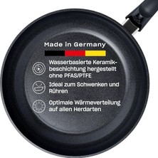 Fissler Ceratal Classic Orbit Black Yapışmaz Tava 24 cm Siyah Renkli